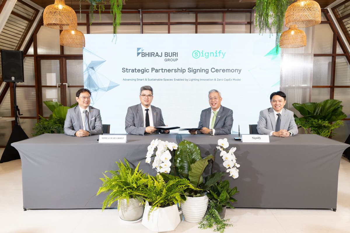 BHIRAJ BURI GROUP and Signify Sign MOU to Advance Sustainable Lighting Infrastructure, Highlighting Southeast Asia’s 1st Zero Capex Project
